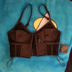 Nasty Gal Tops - Black bustier top nasty gal size xs Nasty Gal Tops - Black bustier top nasty gal size xs